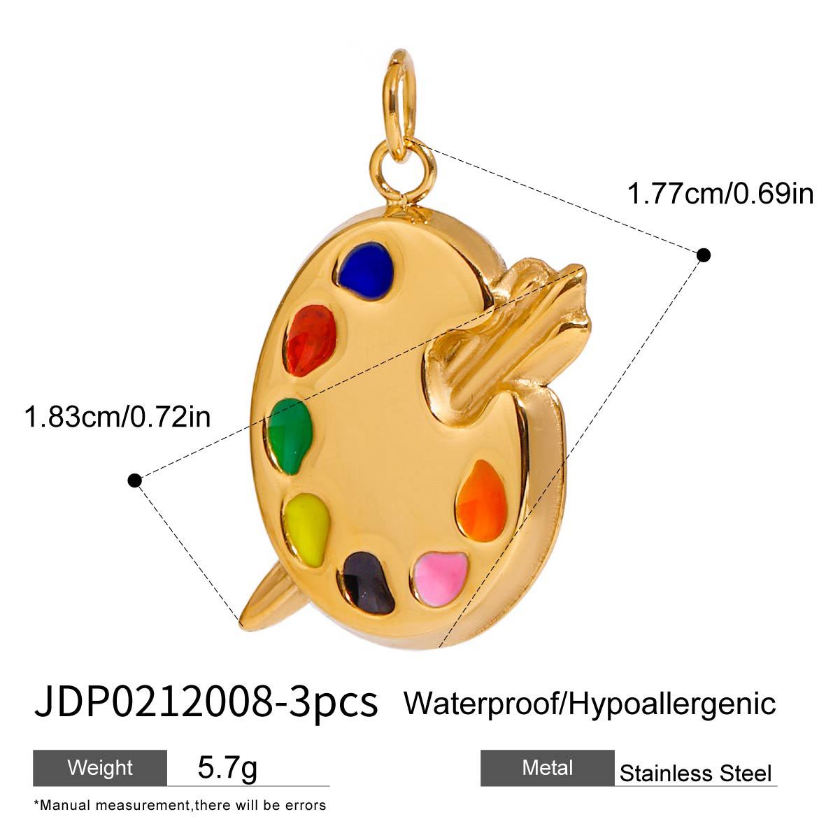 Stainless Steel Jewelry Accessories DIY Pendant