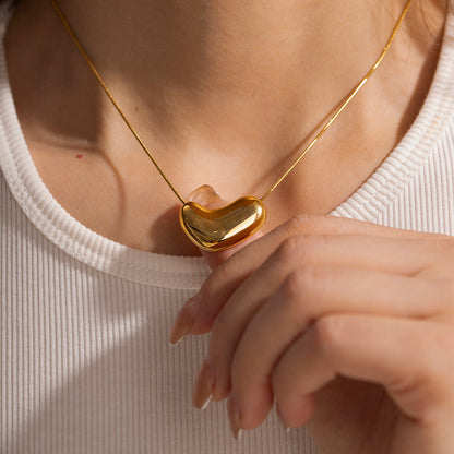 Stainless steel 18k gold-plated necklace