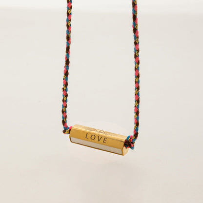 Stainless steel 18k gold-plated cross necklace