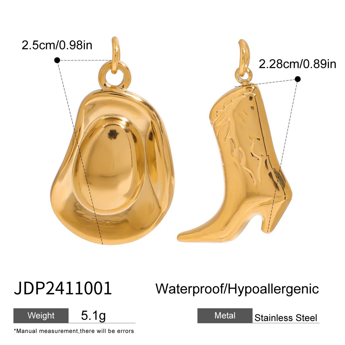 Stainless Steel Jewelry Accessories DIY Pendant