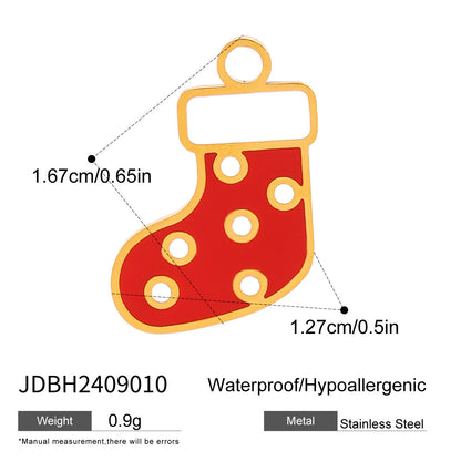 Stainless Steel Christmas Series Jewelry Accessories DIY Pendant
