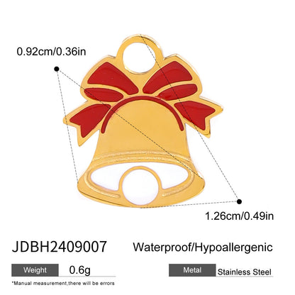 Stainless Steel Christmas Series Jewelry Accessories DIY Pendant