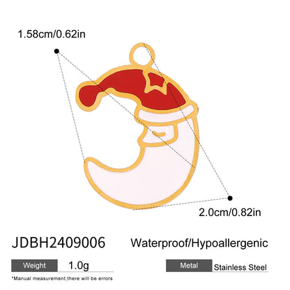 Stainless Steel Christmas Series Jewelry Accessories DIY Pendant