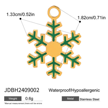 Stainless Steel Christmas Series Jewelry Accessories DIY Pendant