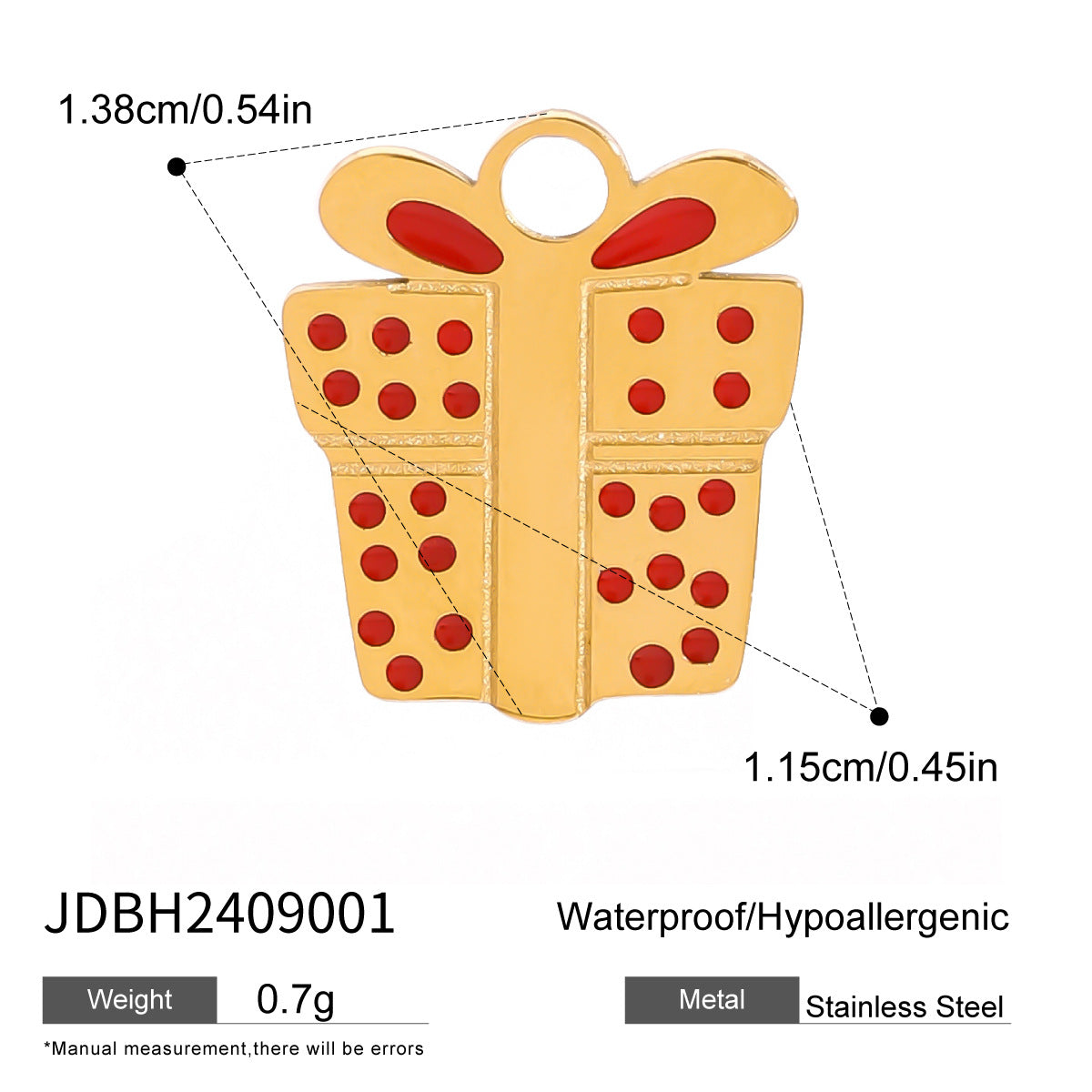 Stainless Steel Christmas Series Jewelry Accessories DIY Pendant