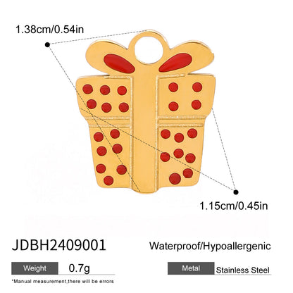 Stainless Steel Christmas Series Jewelry Accessories DIY Pendant