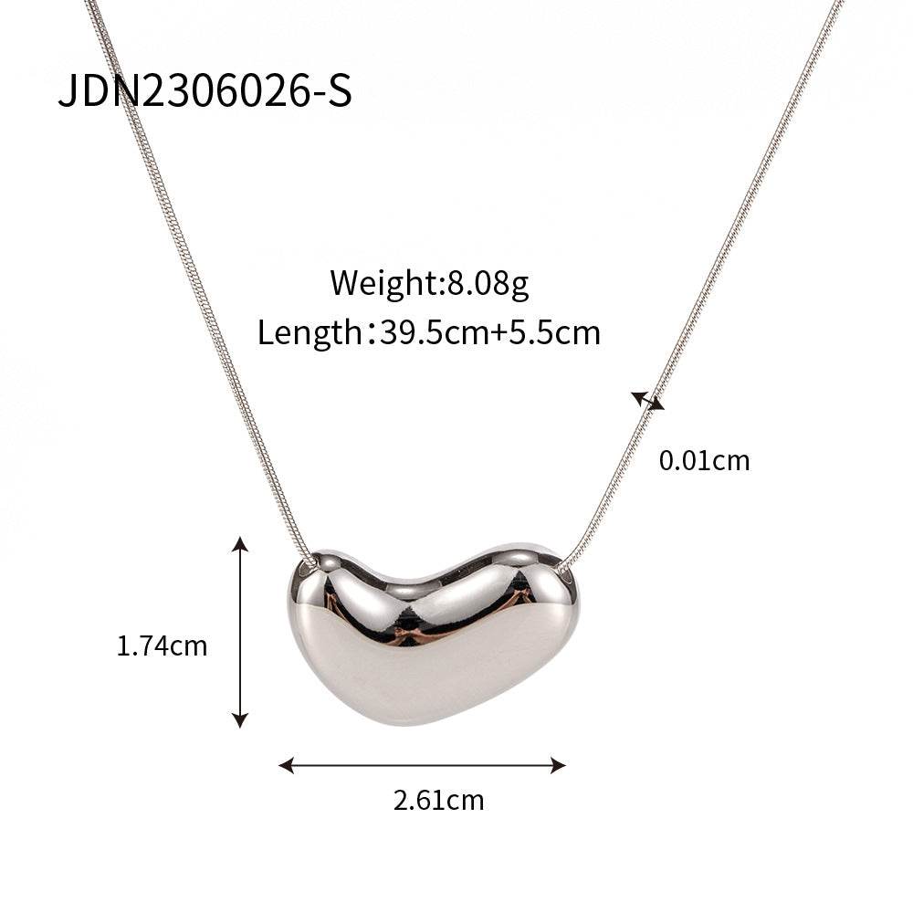 Stainless steel 18k gold-plated snake chain necklace